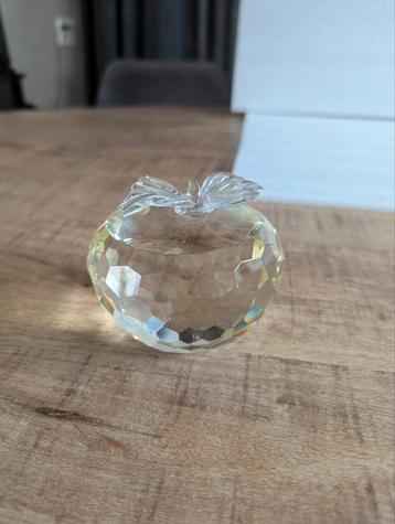 Kristallen Appel - Decoratief Ornament beschikbaar voor biedingen