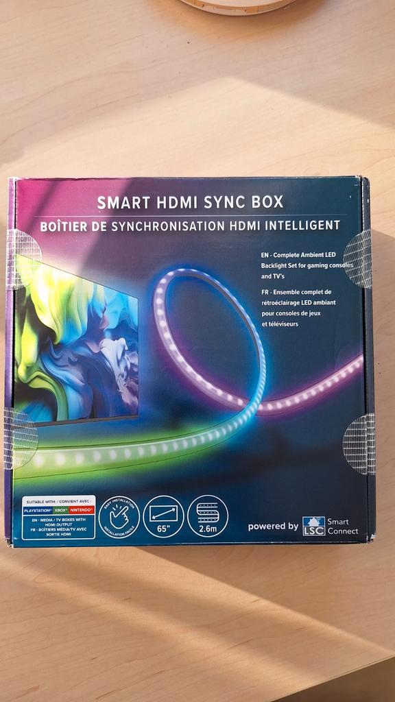 Calex Smart HDMI Sync Box 2.6m - Ambilight voor 65" TV, Computers en Software, Overige Computers en Software, Nieuw, Ophalen of Verzenden