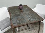 2 vintage tafeltjes, Ophalen, Gebruikt, 100 tot 150 cm, Cvansteenis1970@gmail.com