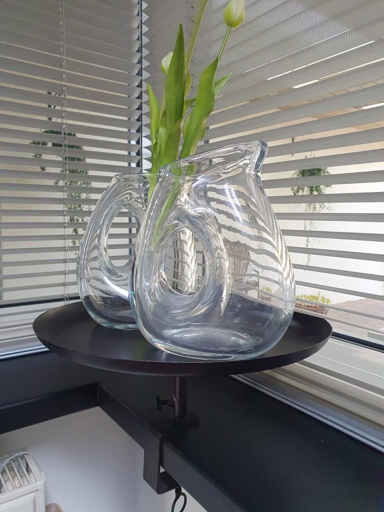 Vensterbank plateau zwart metaal landelijk, Ophalen of Verzenden, Zo goed als nieuw