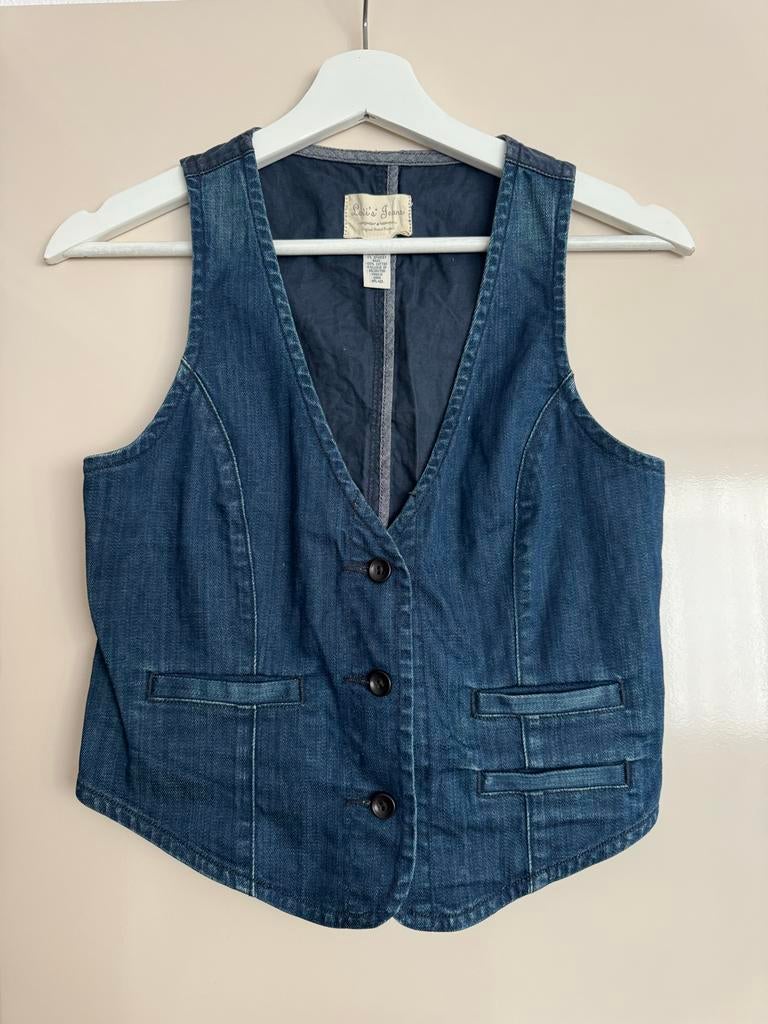 Levi's spijkergiletje - Maat S, Ophalen of Verzenden, Zo goed als nieuw, Maat 36 (S), Blauw