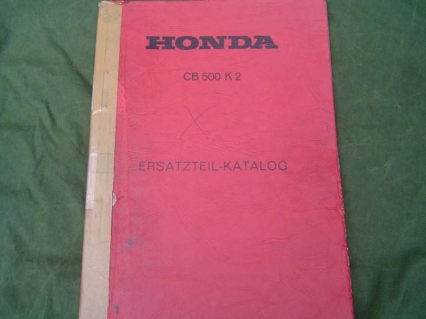 Honda CB500K2 ersatzteil katalog CB 500 K2, Ophalen of Verzenden, Honda