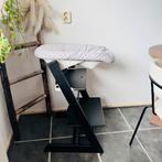 Stokke Tripp Trapp Zwart met Babyset en 2 Hoezen, Ophalen, Gebruikt, Meegroeistoel, Stoelverkleiner