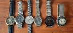 Diverse 6 heren horloges. Pulsar,  seiko 5, swatch vintage, Gebruikt, Polshorloge, Ophalen of Verzenden, Seiko