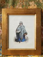 Mooi stel antieke gravures uit Engeland van man en vrouw., Ophalen of Verzenden