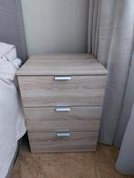 Nachtkastje met 3 lades, Ophalen, Gebruikt, Minder dan 45 cm, 55 tot 70 cm