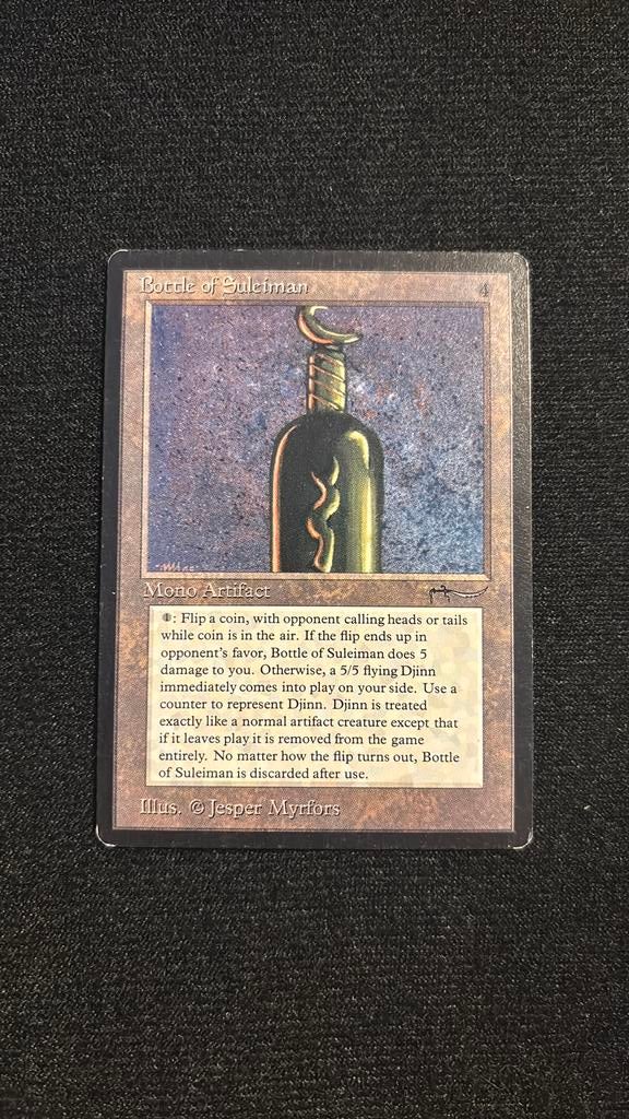 Bottle of suleiman -  arabian nights, Hobby en Vrije tijd, Verzamelkaartspellen | Magic the Gathering, Ophalen of Verzenden, Zo goed als nieuw