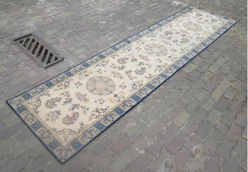 Mooi Retro Tapijt Loper - 345x85, 200 cm of meer, Zo goed als nieuw, Rechthoekig, 50 tot 100 cm