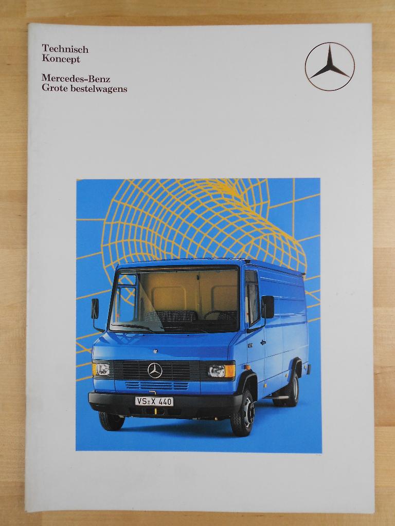 Mercedes 507 510 609 611 709 711 809 811 D Brochure 1986, Zo goed als nieuw, Mercedes-Benz, Mercedes, Ophalen of Verzenden