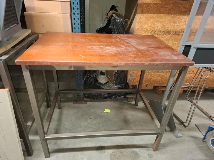2x Stevige Bartafel voor Mancave of Werkplaats, Huis en Inrichting, Tafels | Eettafels, Gebruikt, 50 tot 100 cm, 50 tot 100 cm