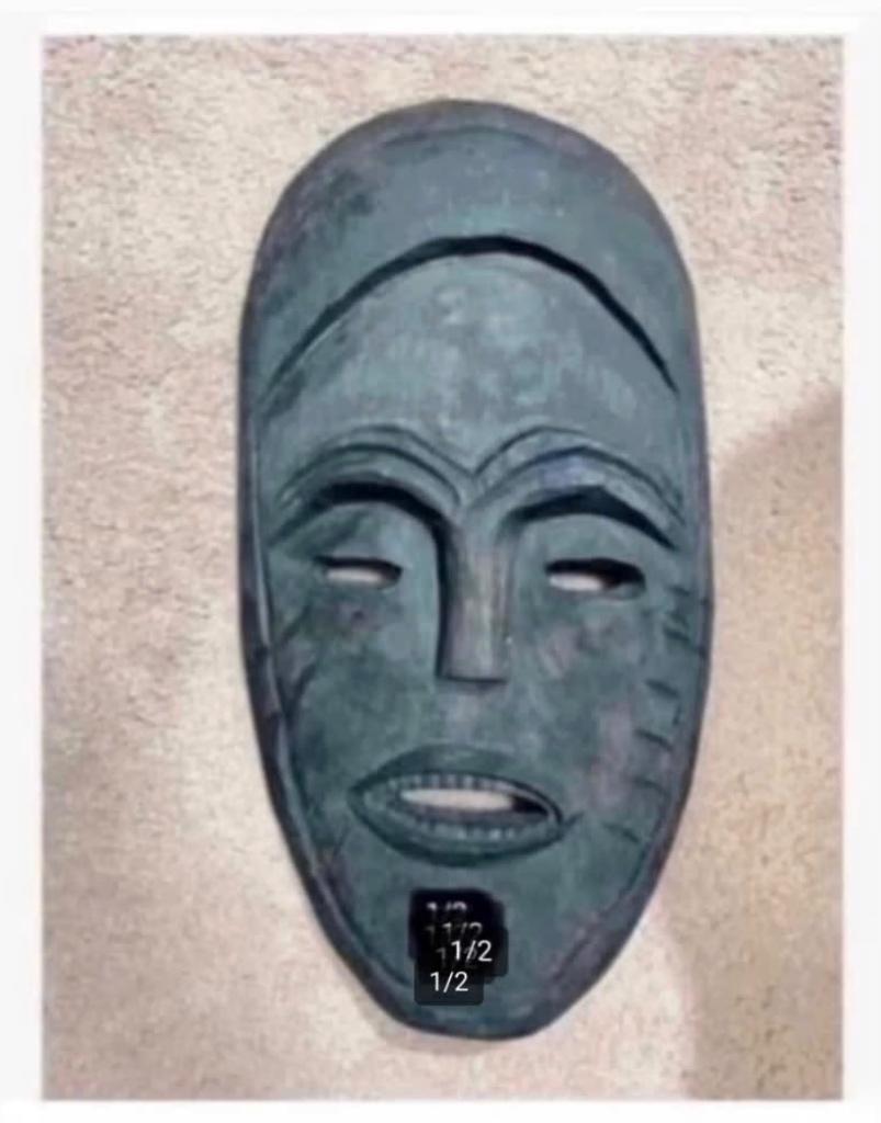 Mooi Houten masker, Afrika, 32 cm, Ophalen of Verzenden