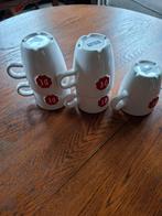 6x Douwe Egberts koffiekopjes - Royal Raja, Huis en Inrichting, Ophalen of Verzenden, Zo goed als nieuw, Effen, Kop(pen) en/of Schotel(s)