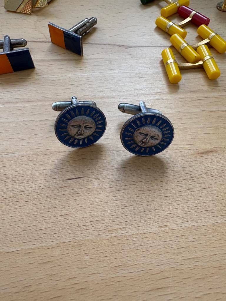 Manchetknopen, Ophalen of Verzenden, Gebruikt, Overige materialen