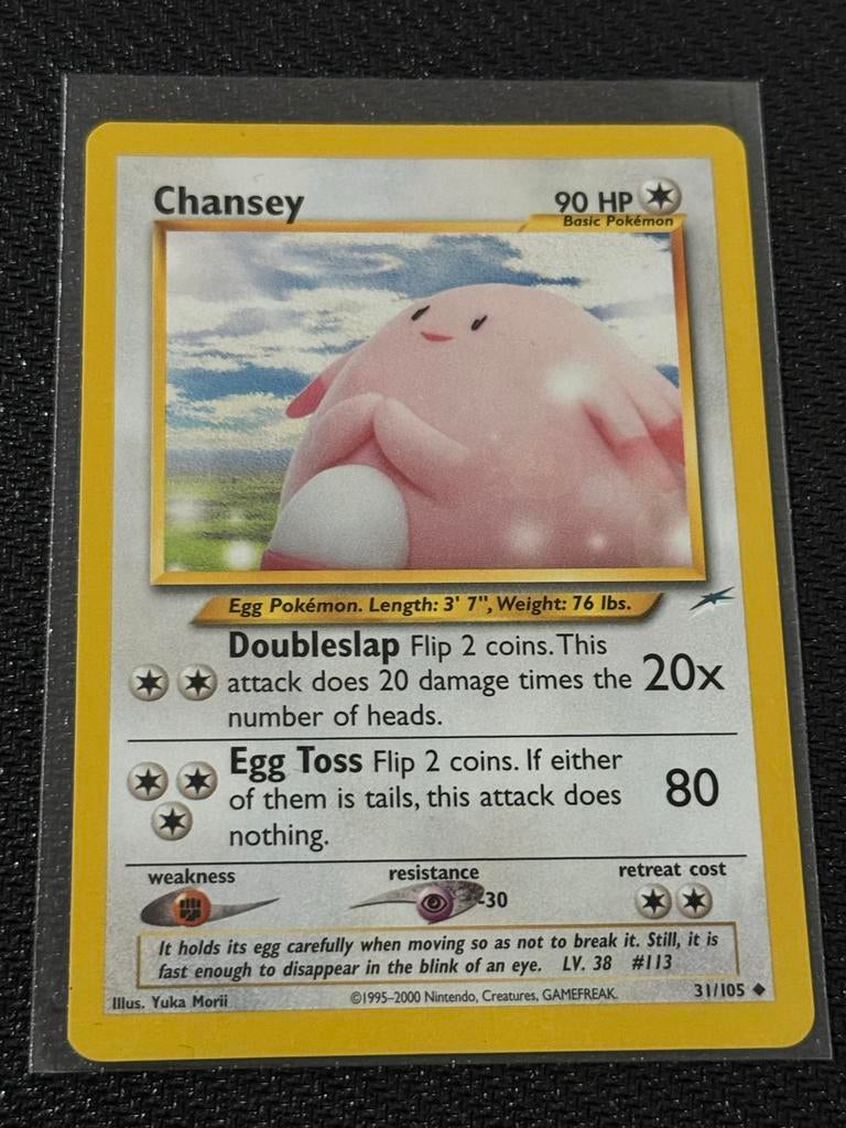Chansey #31/105, Ophalen of Verzenden, Zo goed als nieuw, Losse kaart
