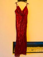 Rode Galajurk met Pailletten, Kleding | Dames, Ophalen of Verzenden, Zo goed als nieuw, Rood, Galajurk