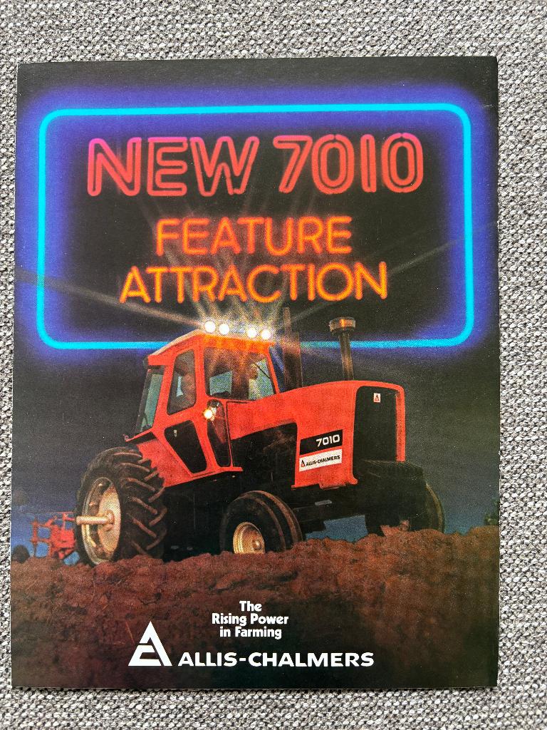 Allis Chalmers 7010 trekker folder tractor brochure, Ophalen of Verzenden, Gelezen, Overige merken