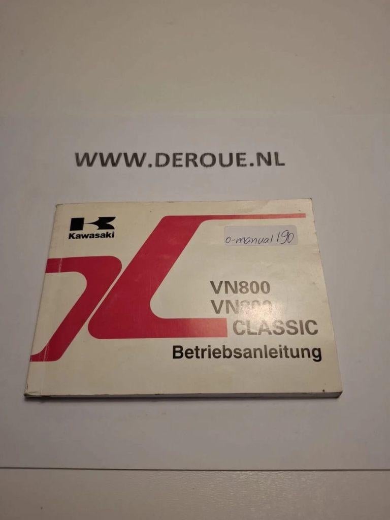190 0WNERS MANUAL KAWASAKI VN800/ VN800 CLASSIC VULCAN, Motoren, Handleidingen en Instructieboekjes, Ophalen of Verzenden, Kawasaki