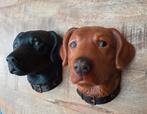 Decoratieve Hondenkoppen: Labrador en Bruine Hond, Ophalen of Verzenden, Zo goed als nieuw