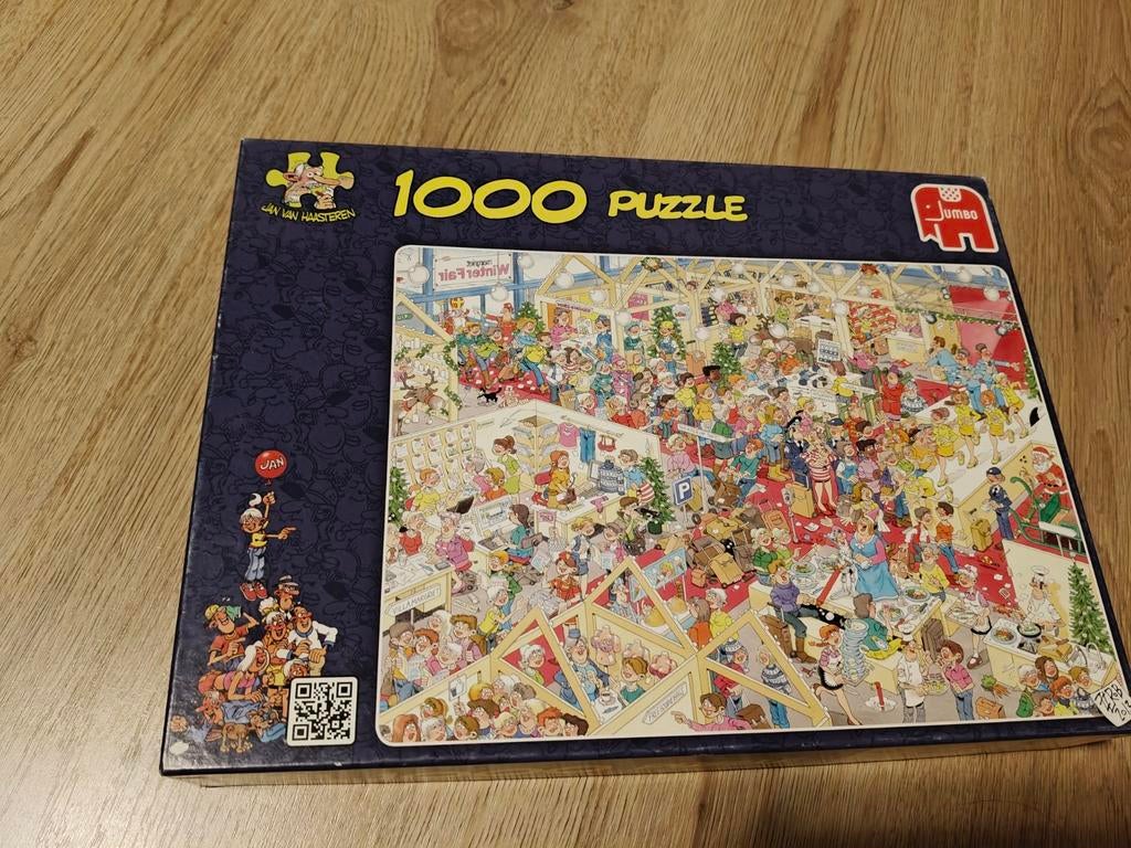 Jan van Haasteren 1000 stukjes  Winter Fair, Ophalen, 500 t/m 1500 stukjes, Zo goed als nieuw, Legpuzzel