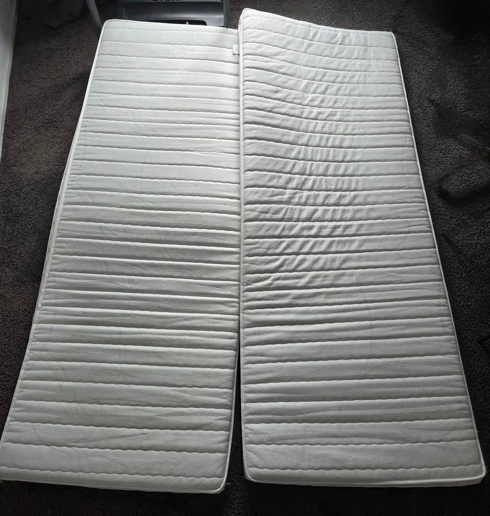 2x Topper matras - 210x80x12 cm - prima staat, schoon, Ophalen, Gebruikt, Eenpersoons, 210 cm