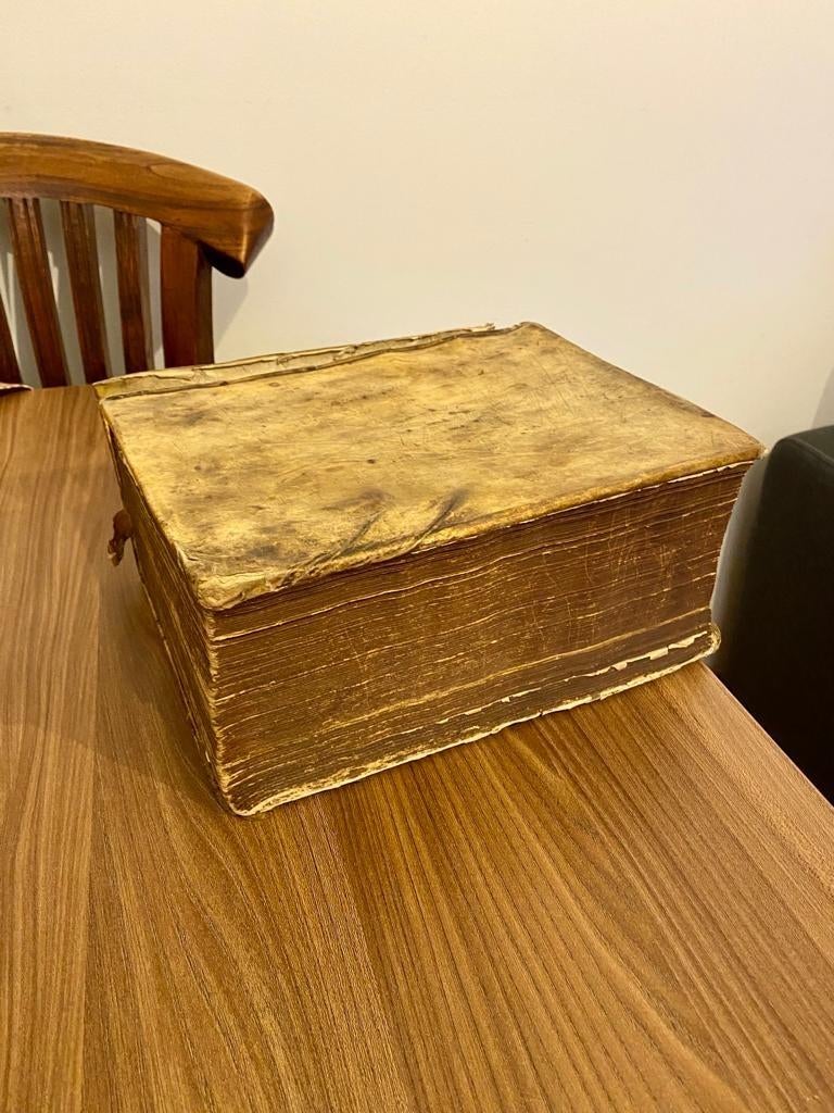 Antieke Biblia Sacra Bijbel - Zeldzaam en Historisch, Ophalen of Verzenden, Onbekend