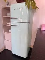 SMEG Koelkast met vriesvak - Watergroen Retro Design, Witgoed en Apparatuur, Ophalen, 150 tot 200 liter, Gebruikt, 140 tot 160 cm