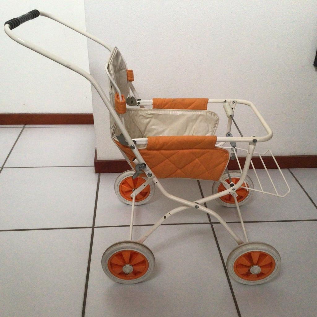 vintage poppenwagen met voetenzak, Ophalen, Gebruikt, Babypop