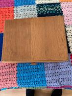 Vintage houten naaidoos met vakjes, Ophalen of Verzenden, Gebruikt