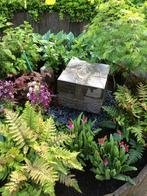 Waterornament hardsteen compleet met kuip en pomp, Ophalen, Gebruikt, Hardsteen, Waterornament