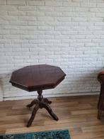 Houten bijzettafel, achthoekig, Ophalen