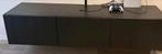 IKEA Besta TV-meubel - Zwart, zwevend design, Ophalen, Overige materialen, 150 tot 200 cm, Zo goed als nieuw
