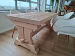 Eettafel met 4 stoelen, Ophalen, Eikenhout, Kloostertafel, 50 tot 100 cm