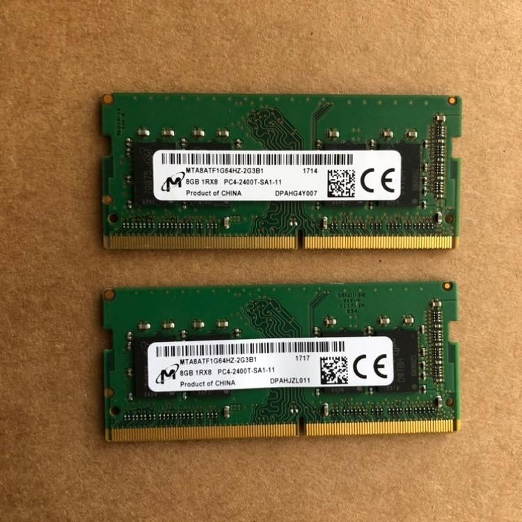 Micron 16GB (2x8GB) DDR4 SODIMM Laptop RAM 2400MHz, Computers en Software, RAM geheugen, Gebruikt, DDR4, Ophalen of Verzenden