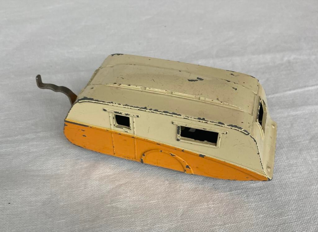 Vintage dinky toy  Caravan - Oranje/Crème, Overige merken, Gebruikt, 1:50 of kleiner, Overige typen