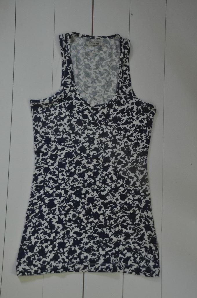 Sissy Boy topje/ hemdje/singlet maat M Blauw bloemmotief, Maat 38/40 (M), Blauw, Ophalen of Verzenden, Zo goed als nieuw
