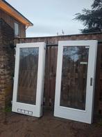 Zeer mooie zware dubbele tuindeuren, 75 tot 150 cm, Deurkozijn, Ophalen of Verzenden, Zo goed als nieuw
