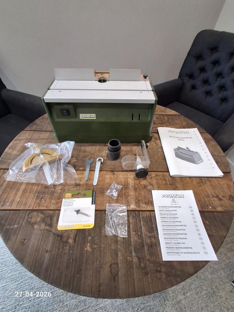proxxon MP 400 microtafelfrees freesmachine, Doe-het-zelf en Verbouw, Ophalen of Verzenden, Zo goed als nieuw, Elektrisch, Overige soorten