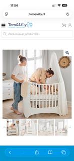 Leander Linea Baby/Peuterbed - Wit, Ophalen, Verstelbaar, Wit, 190 cm of minder