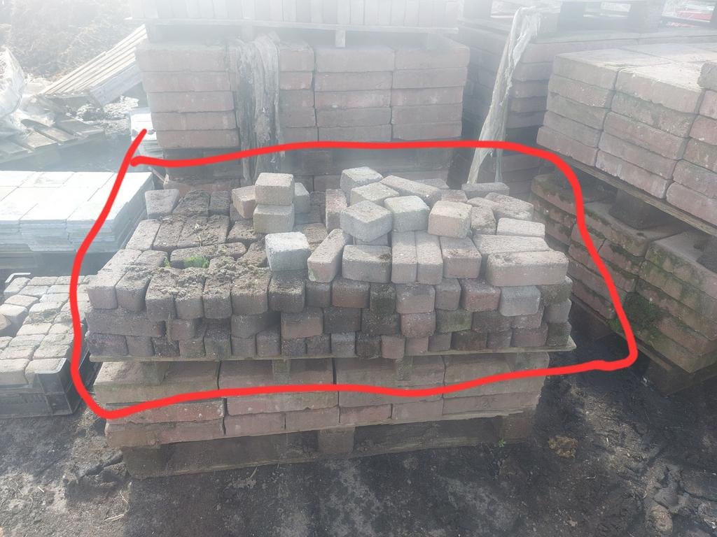 Circel stenen, Tuin en Terras, Tegels en Klinkers, Ophalen, Beton, Klinkers