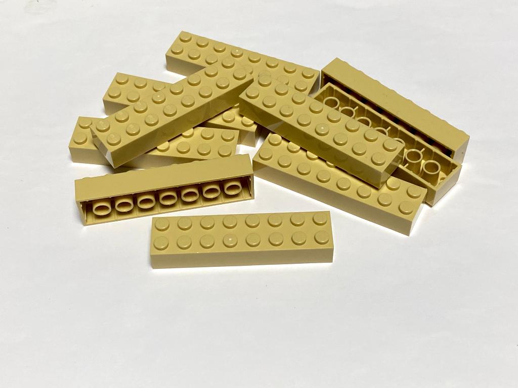 Partij 10x nieuwe 2x8 Lego stenen in diverse kleuren