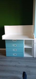 IKEA Stuva commode/bureau in blauw/wit met lades, Ophalen, Gebruikt, 50 tot 70 cm, 75 tot 100 cm