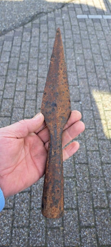 Vinking ijzeren speer, bodemvondst, Ophalen of Verzenden