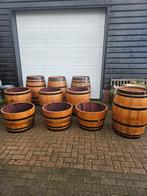 Wijnvaten, regenton bloembakken ijsbad, statafel,, Gebruikt, Rond, Ophalen of Verzenden, Balkon