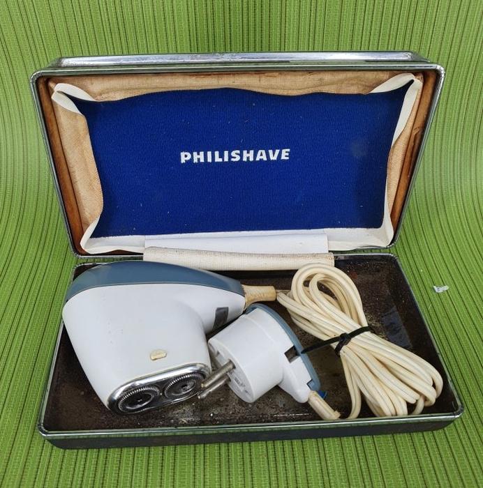 11980 vintage oude philishave philips scheeraparaat, Ophalen of Verzenden, Haarverzorging