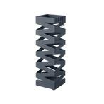 Metalen paraplubak zwart met paraplu, Ophalen of Verzenden, Gebruikt, Zwart