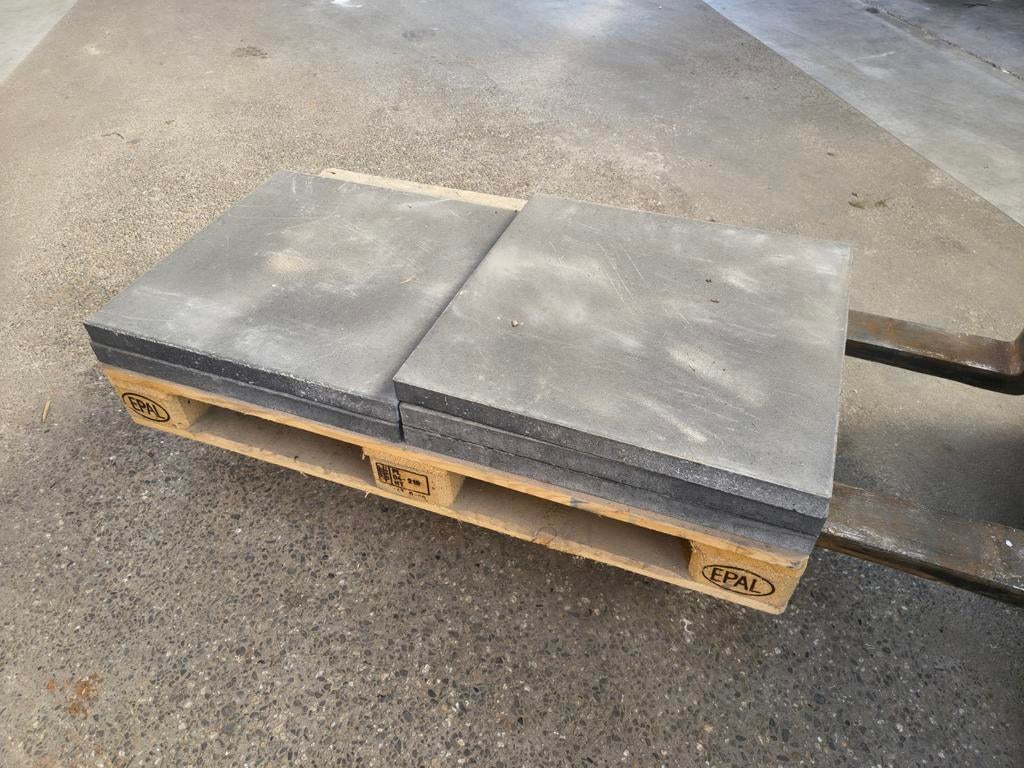 5 betontegels 60x60x4 antraciet nieuw, Tuin en Terras, Tegels en Klinkers, Ophalen, Nieuw, Minder dan 5 m², Beton