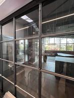 Stalen industriële deuren met brons glas, Binnendeur, Ophalen of Verzenden, Zo goed als nieuw, Metaal