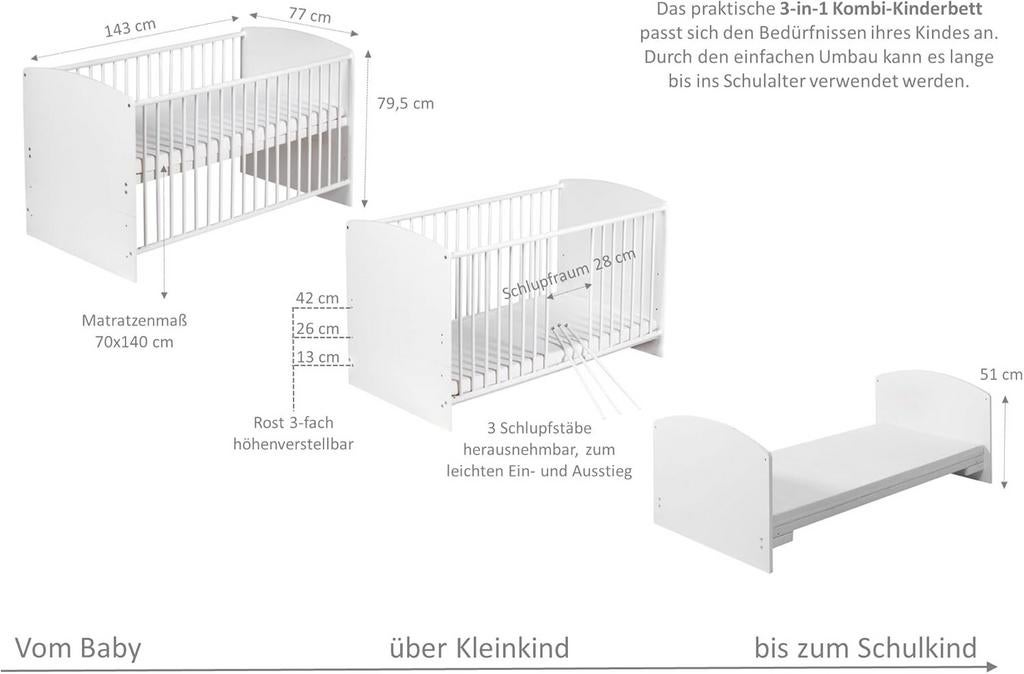 Doorgroeiledikant 70x140, Ophalen, 140 tot 160 cm, 70 tot 85 cm, Matras