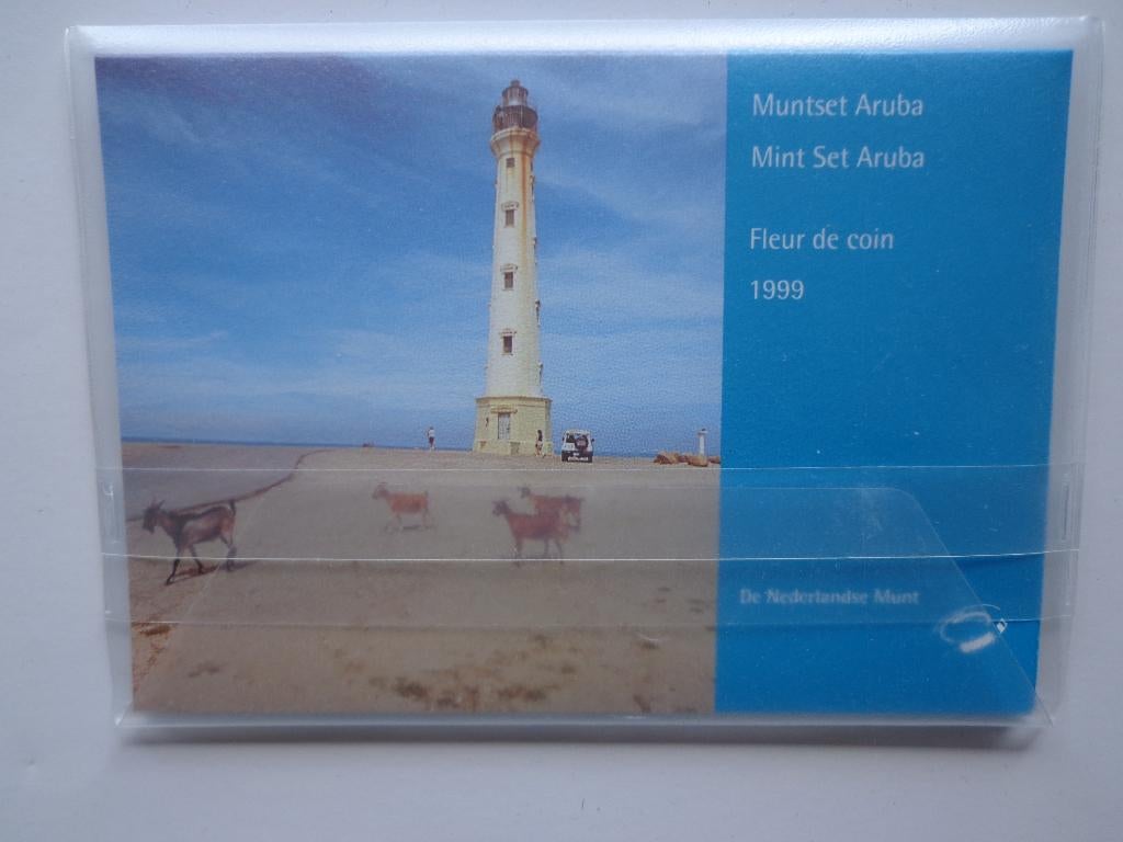 Aruba muntset 1999 fdc, Ophalen of Verzenden, Noord-Amerika, Setje