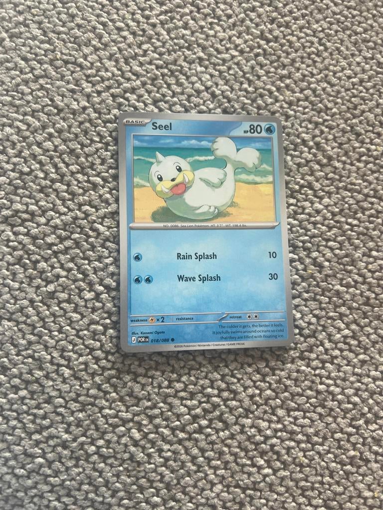 Pokémon kaart Seel 018/088, Ophalen of Verzenden, Nieuw, Losse kaart